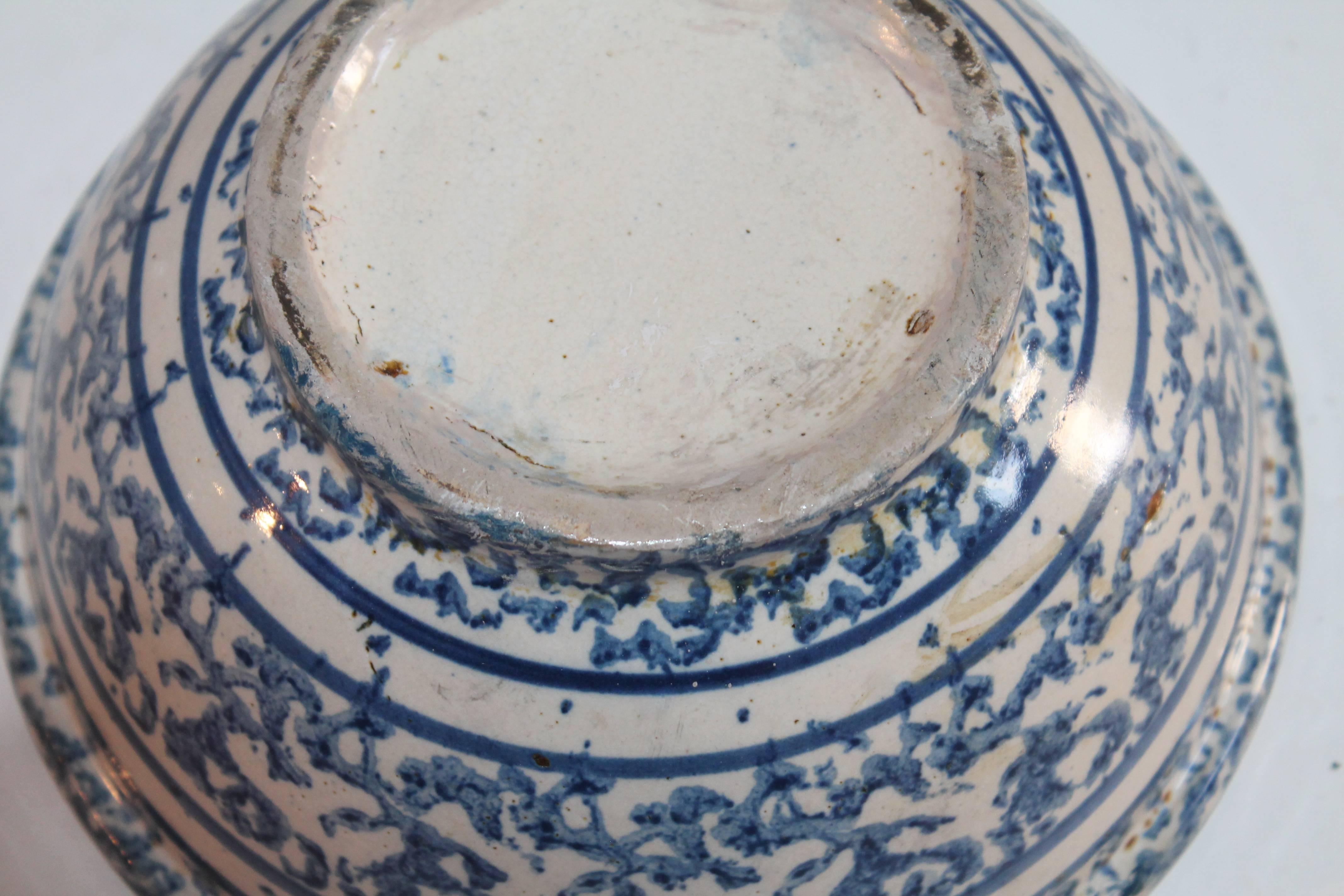 19th Century Spongeware Bowls Set For Sale 1