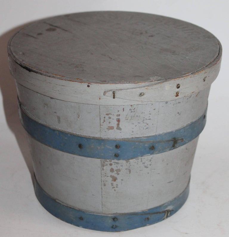 19th Century Original Painted Lard Bucket For Sale at 1stDibs bucket