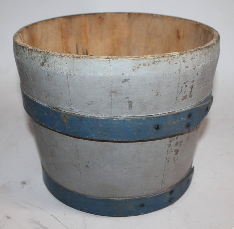 19th Century Original Painted Lard Bucket For Sale at 1stDibs bucket