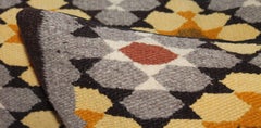 Navajo Indian Weaving Bolster Pillows, Two