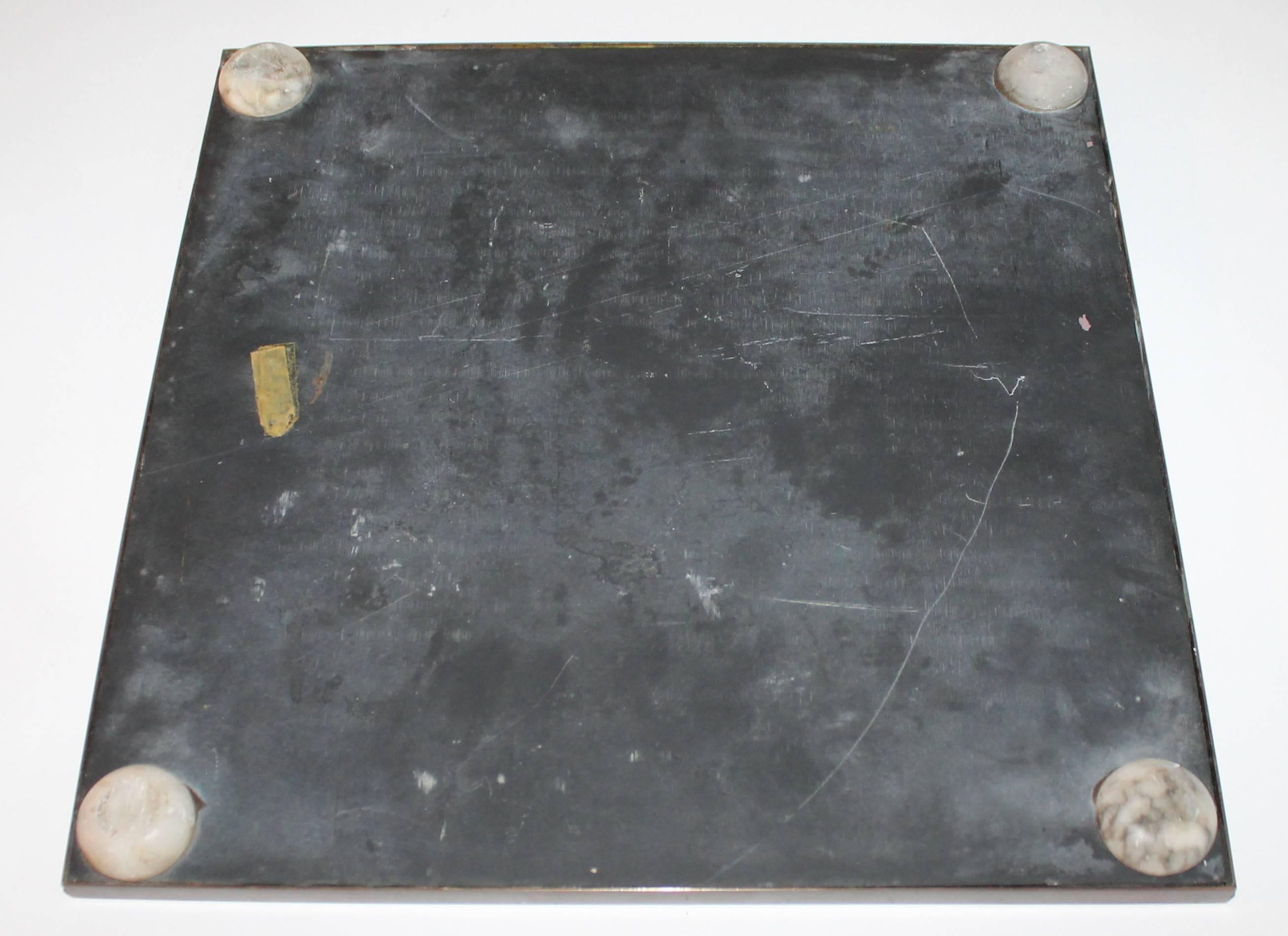 19th Century Marble Footed Game Board 1