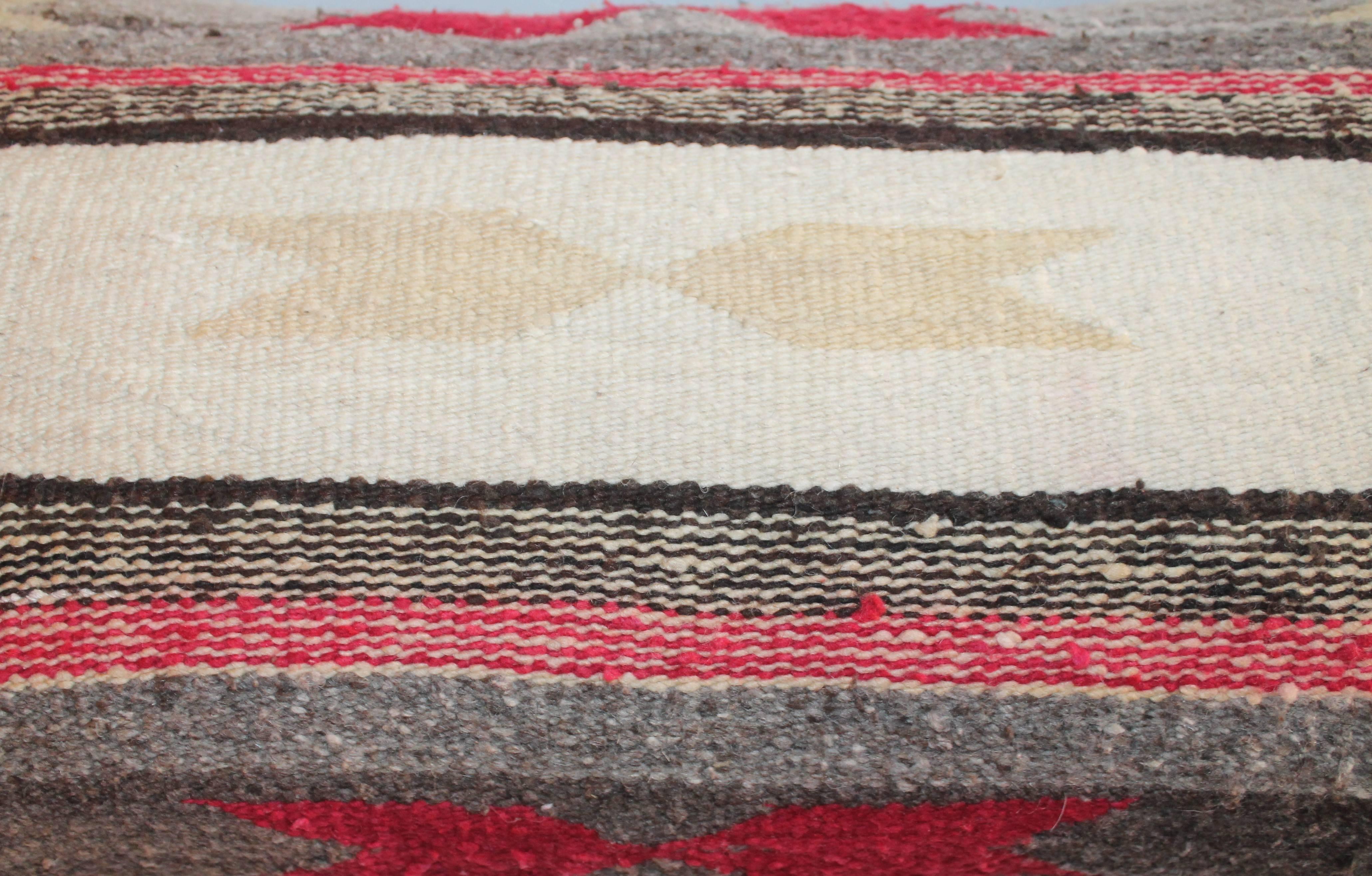 Wool Navajo Indian Weaving Bolster Pillows