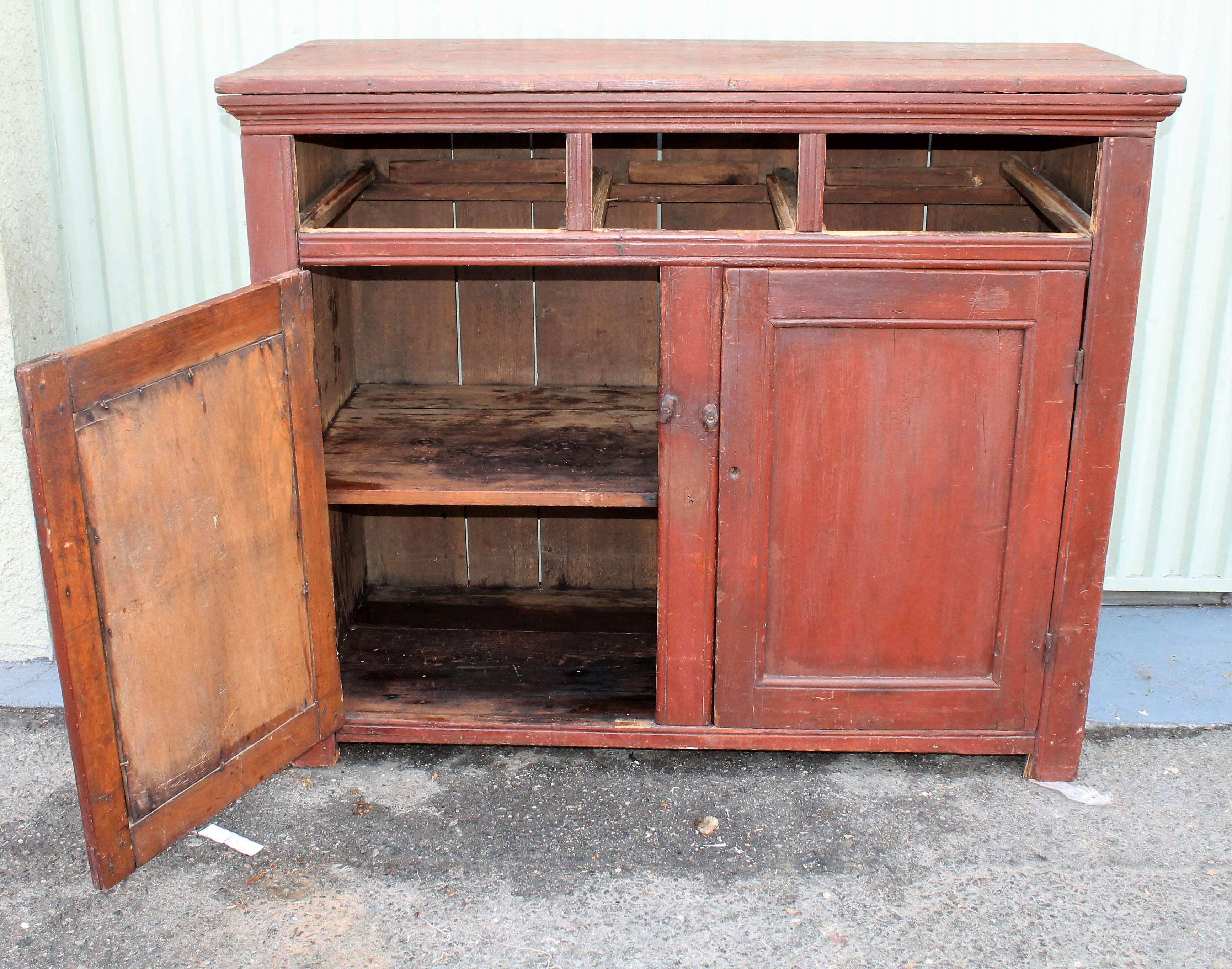 Painted 19th Century Canadian Jelly Cupboard