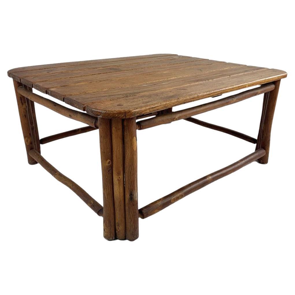 Signed Old Hickory Coffee Table For Sale