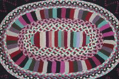 Early 20th Century Braided Amish Rug from Pennsylvania