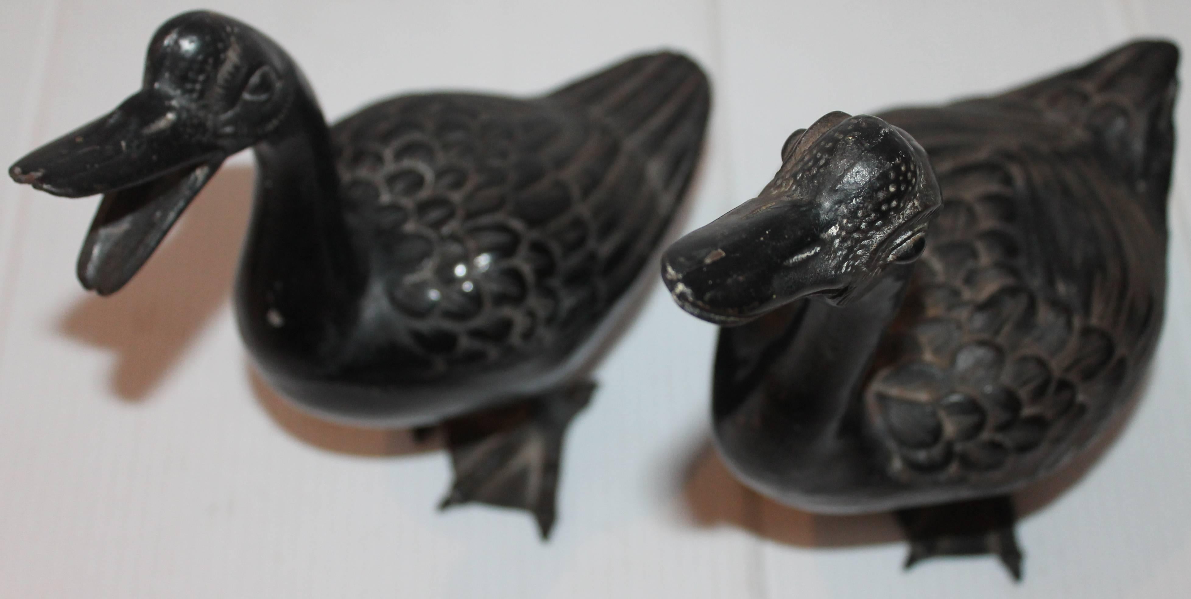 American Early 20th c. Cast Iron Ducks