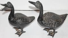 Antique Early 20th c. Cast Iron Ducks