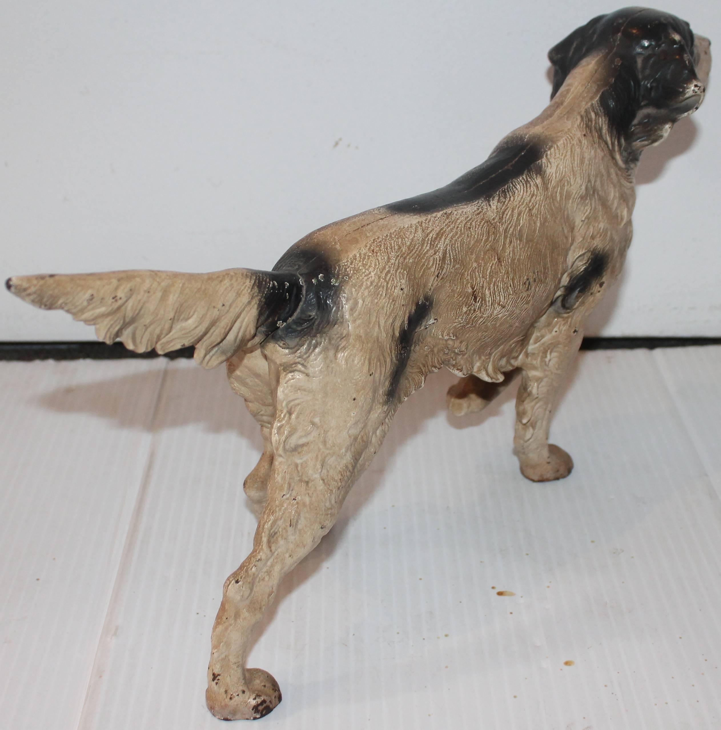 Fantastic Original Painted Hubley Dog Door Stop 1