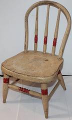 19th Century Child's Chair in Original Paint