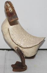 Folky Hand-Carved and Painted Duck