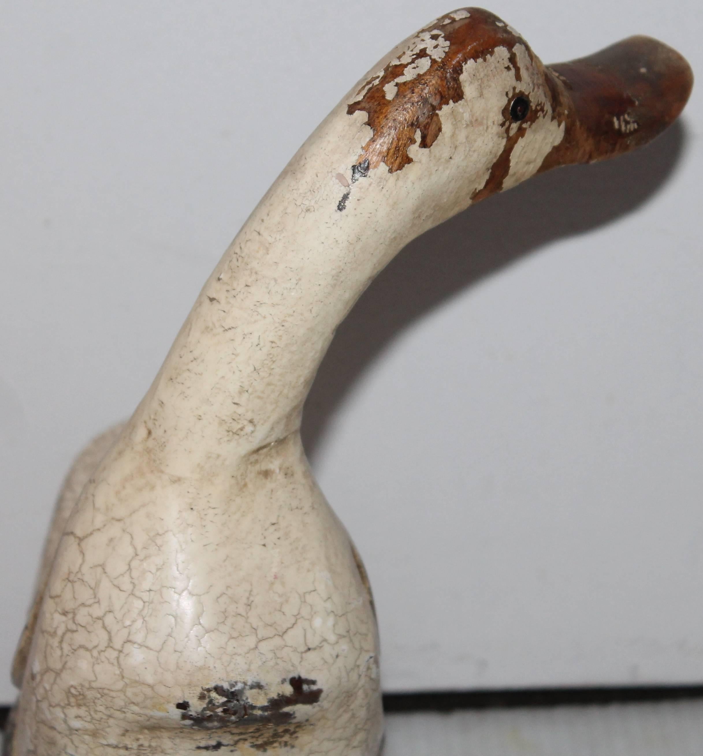 American Folky Hand-Carved and Painted Duck