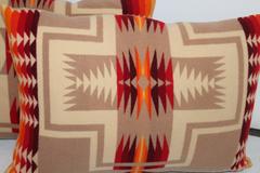 Pair of Pendleton Indian Design Camp Blanket Pillows