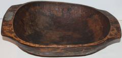19th Century Early Dough Bowl with Original Surface