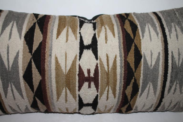 Navajo Geometric Weaving Bolster Pillow at 1stDibs