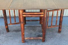 1930s Monumental Drop-Leaf Old Hickory Table