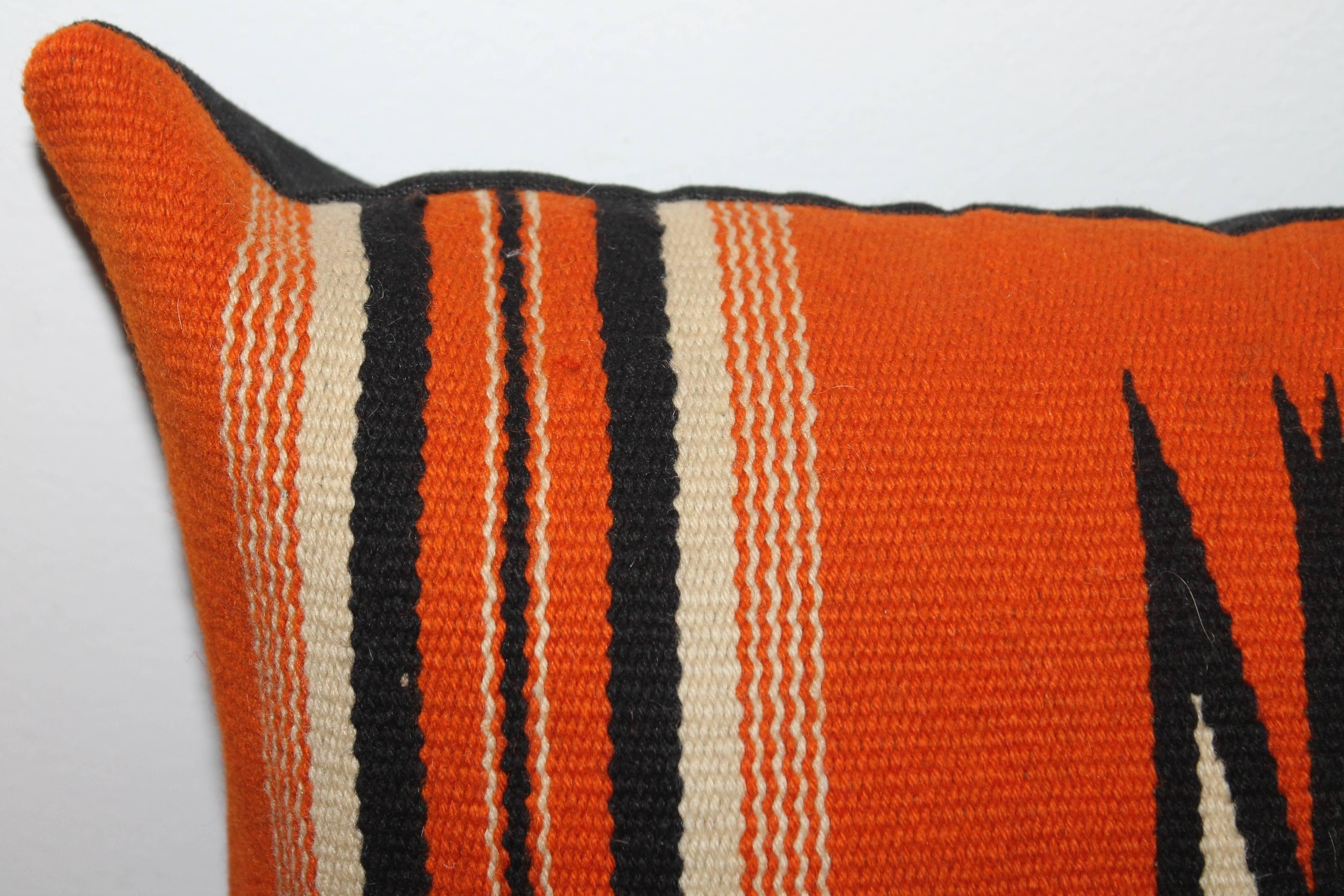 Folk Art Fantastic Chimayo Weaving Pillow