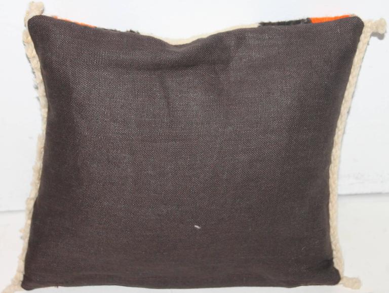 Hand-Woven Small Navajo Weaving Eye Dazzler Pillow