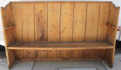 Early 19th Century Handmade Rustic Settle from the Mid West