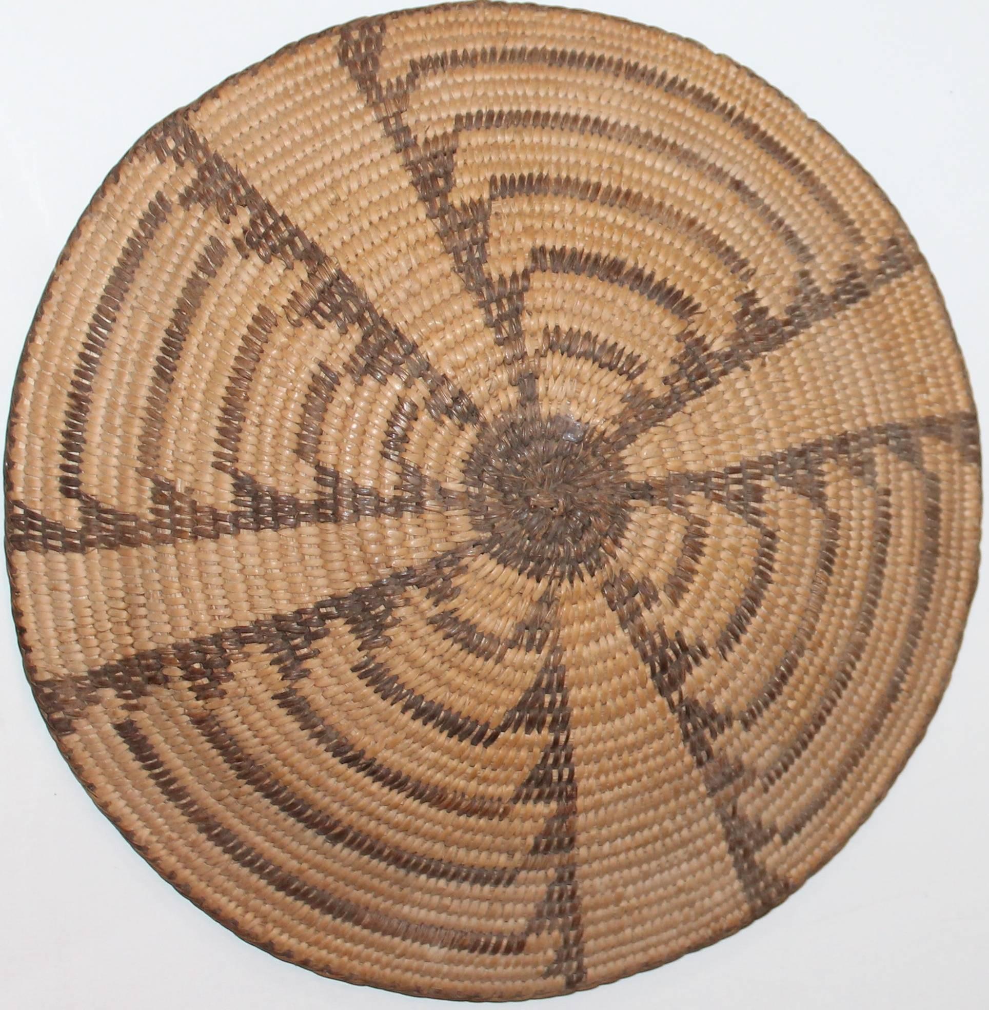 Hand-Woven Collection of Four Papago & Pima  Indian Baskets For Sale