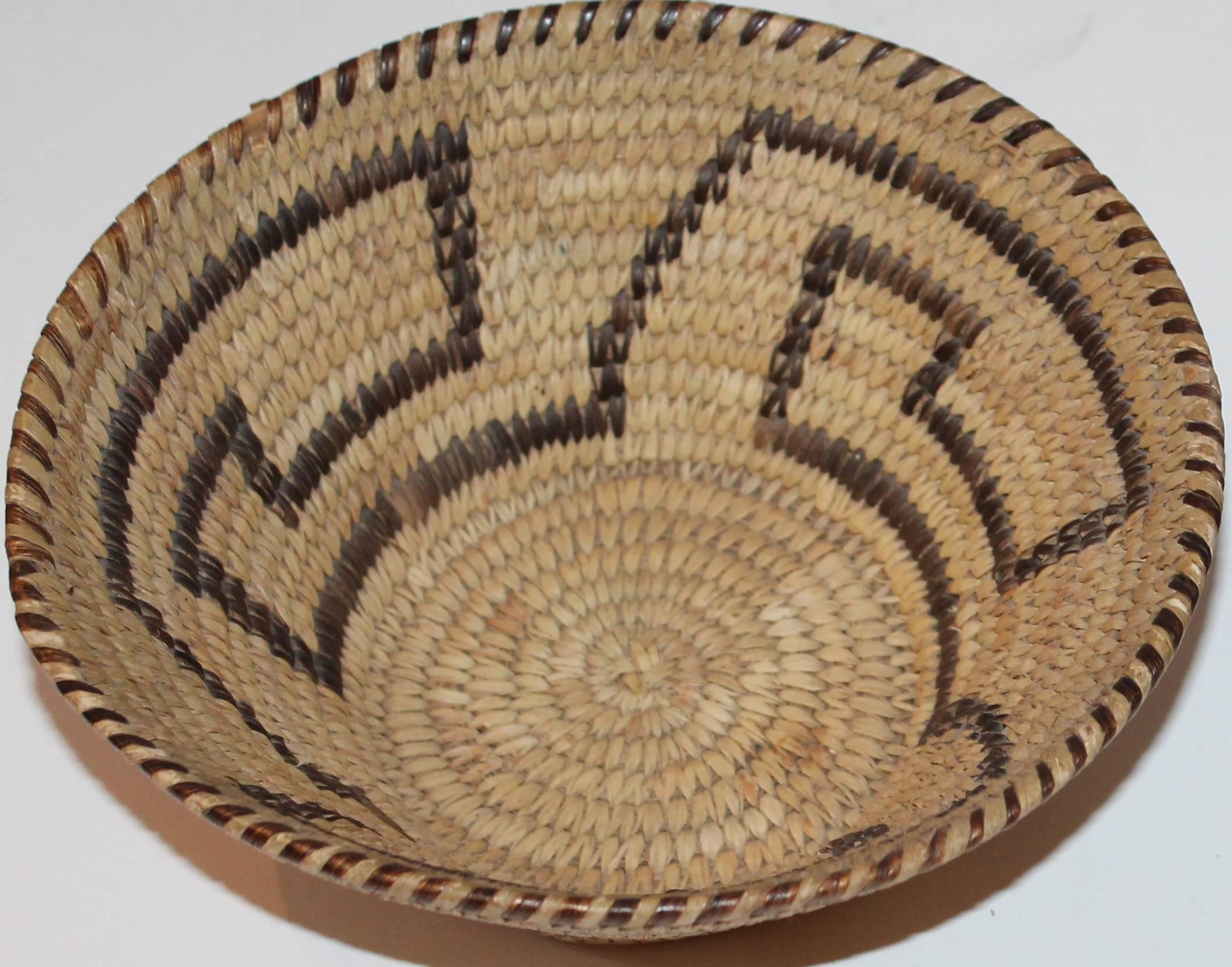 Native American Collection of Four Papago & Pima  Indian Baskets For Sale