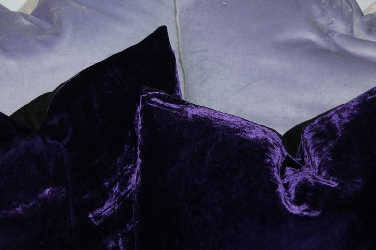 Purple and Lavender Velvet Pillows For Sale at 1stDibs