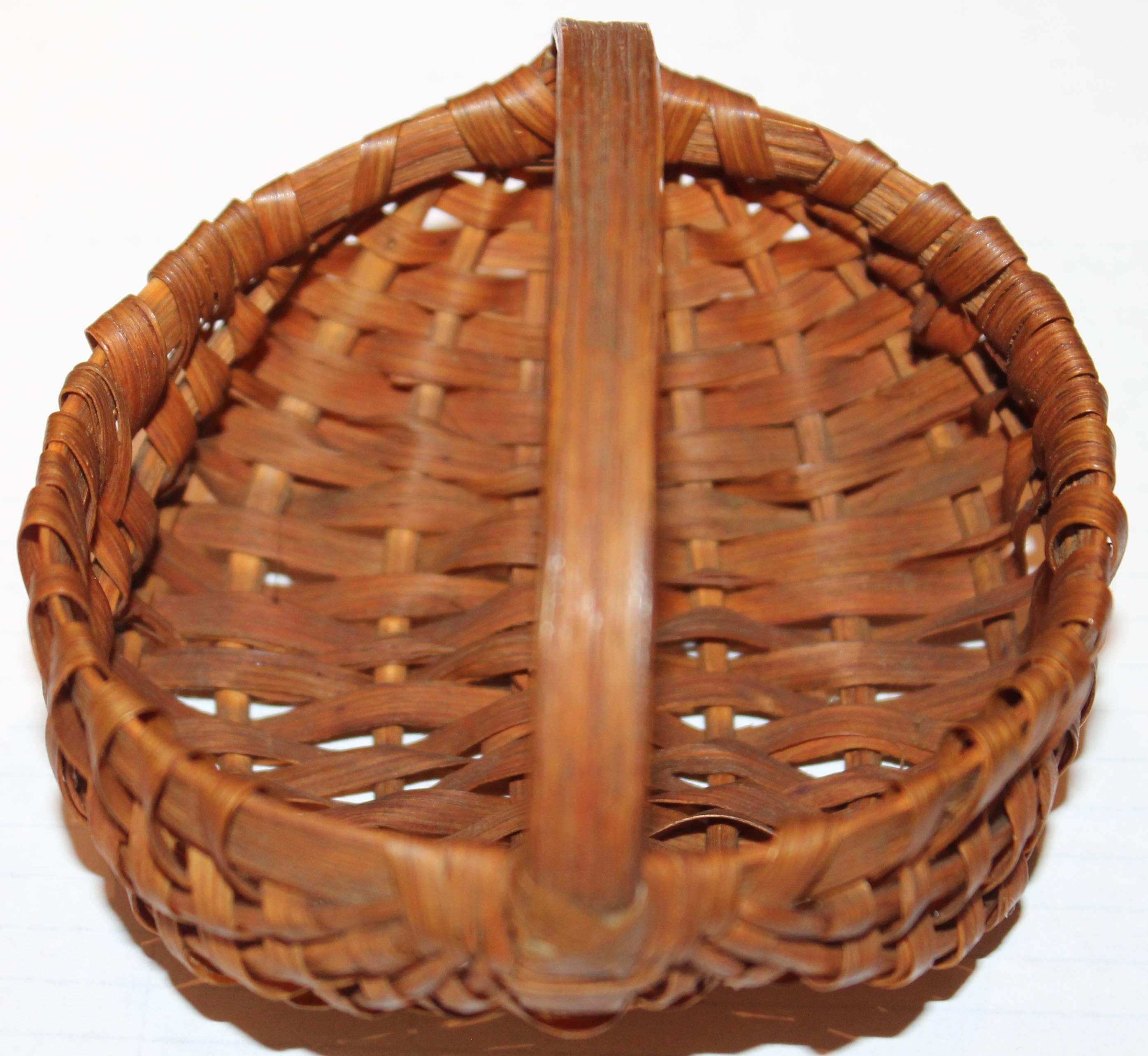 American 19th Century Early Handmade Miniature Basket