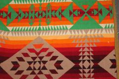 Early Pendleton Cayuse Dated 1909 Indian Design Camp Blanket