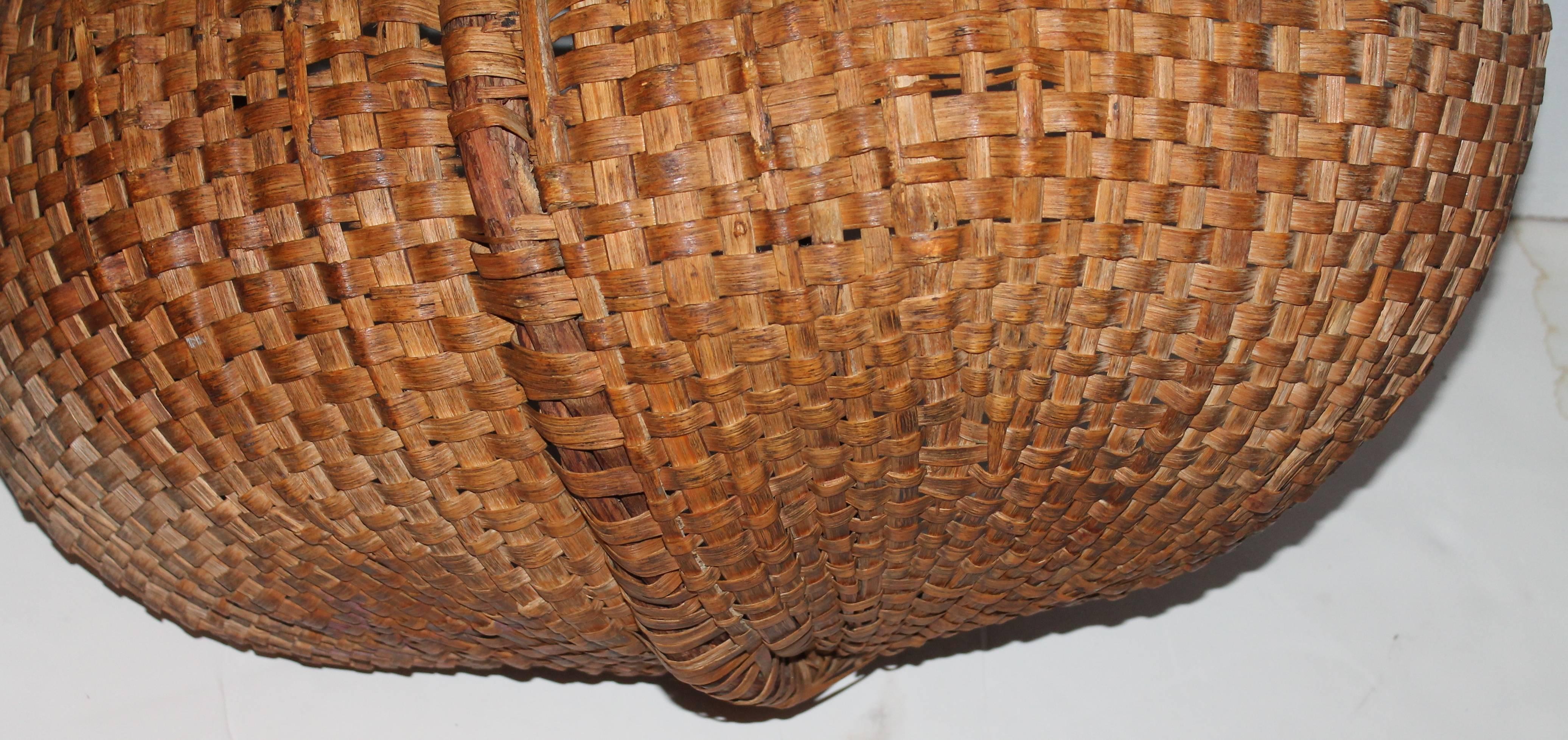 Monumental 19th Century Gathering Buttocks Basket 1