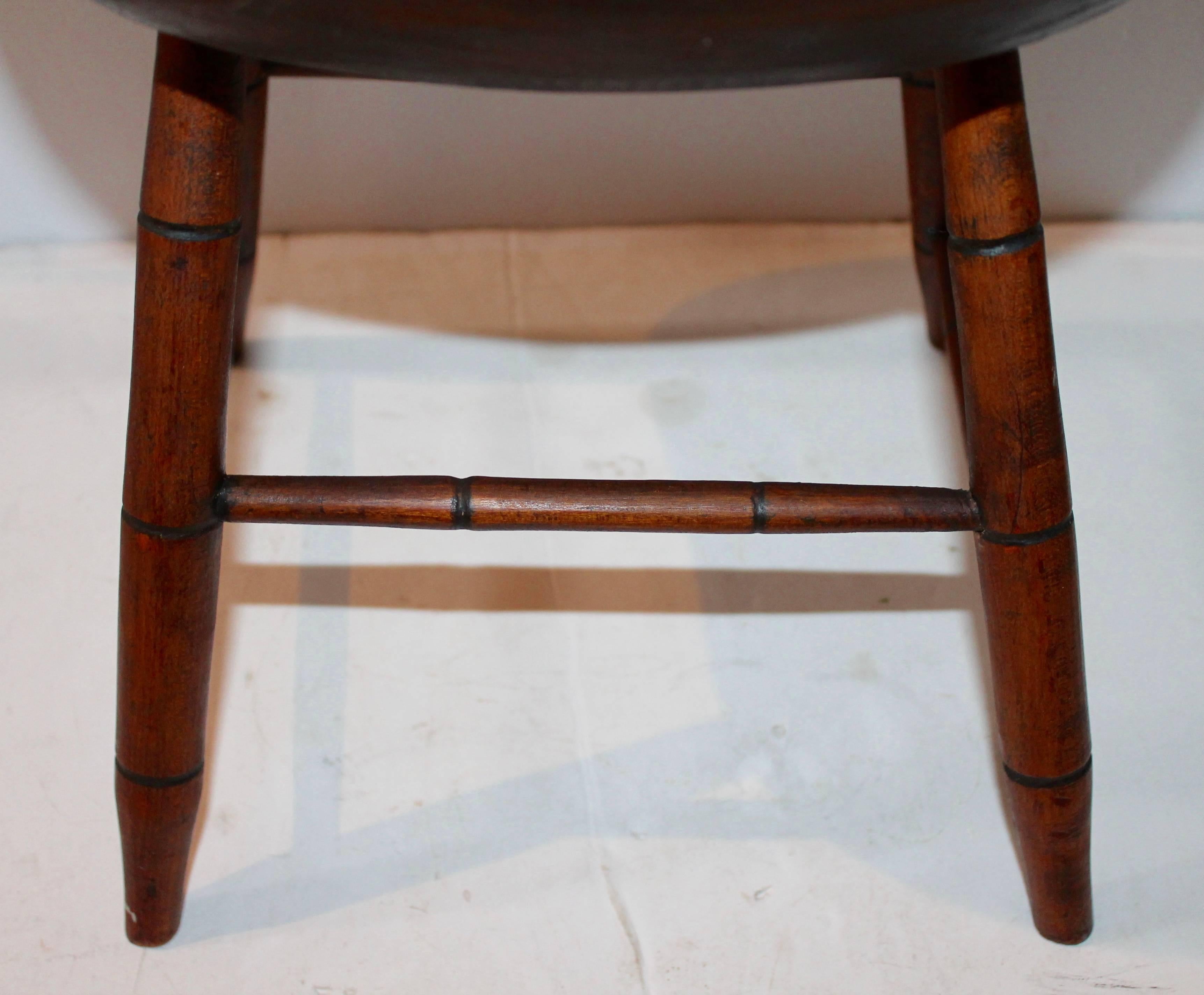 American Amazing Early 19th Century Child's Thumbtack/Arrowback Windsor Chair For Sale