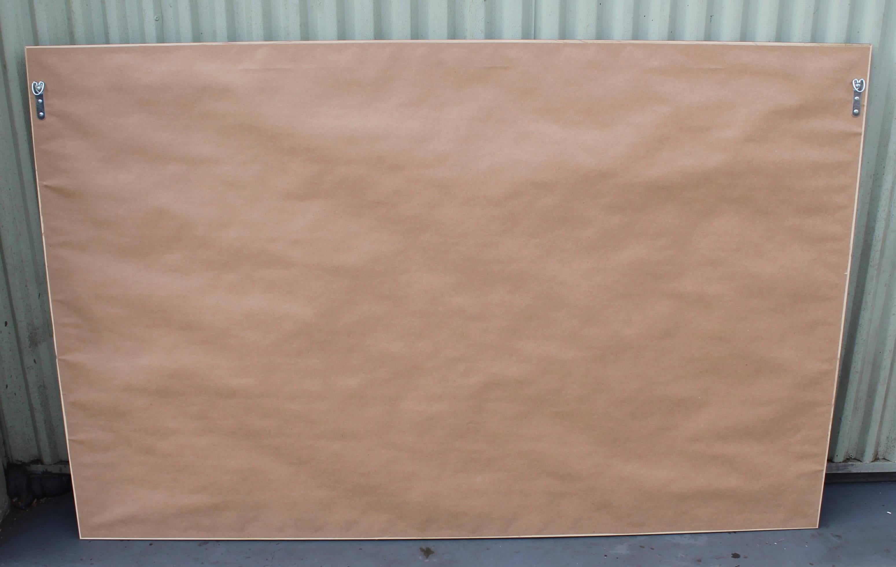 Machine-Made Monumental 46 Star Framed American Flag from 1909
