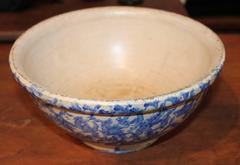 Rare and Unusual Signed Elsinore Pottery Spongeware Bowl