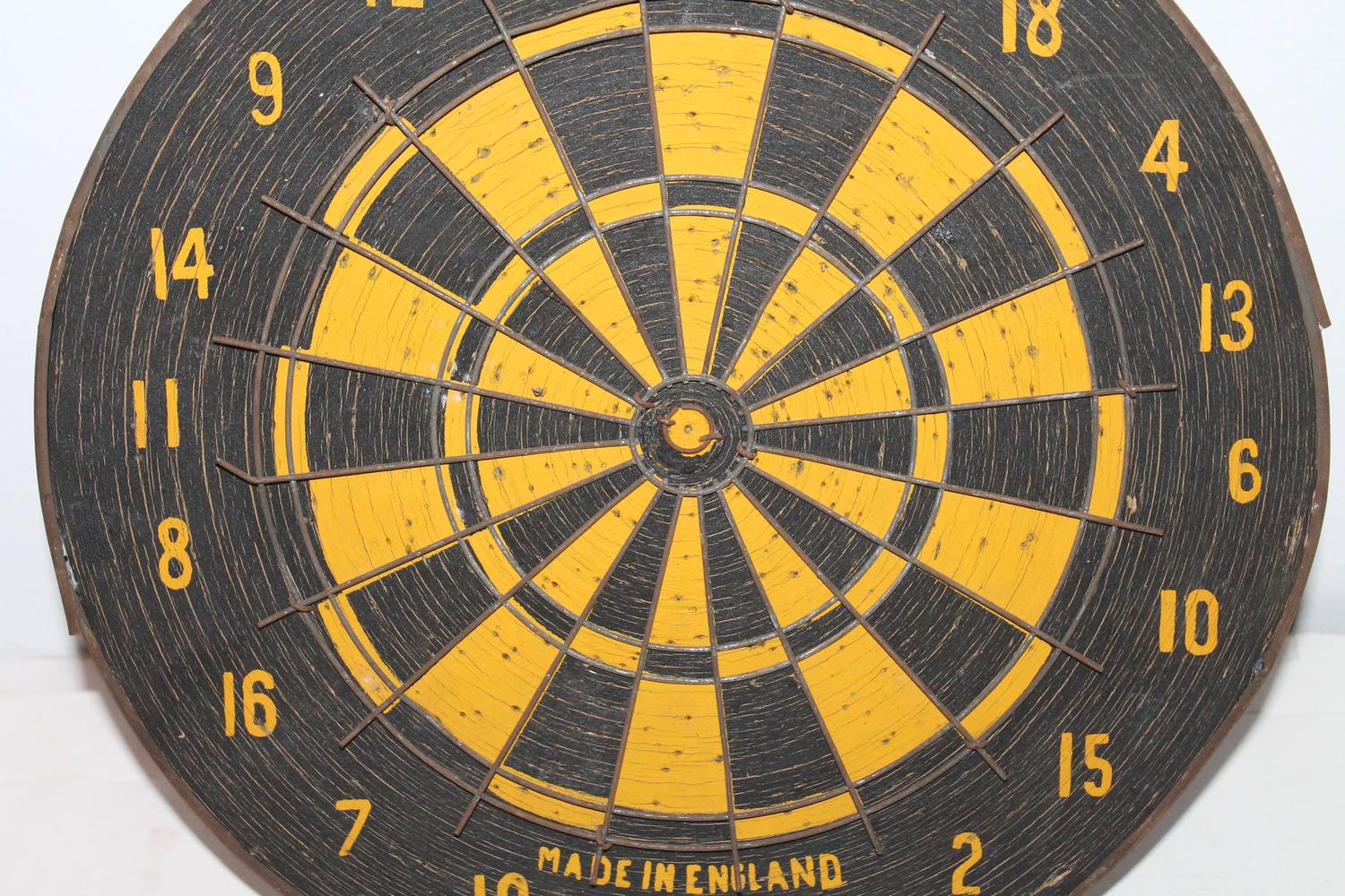 Early all Original Target Dart Board For Sale at 1stdibs