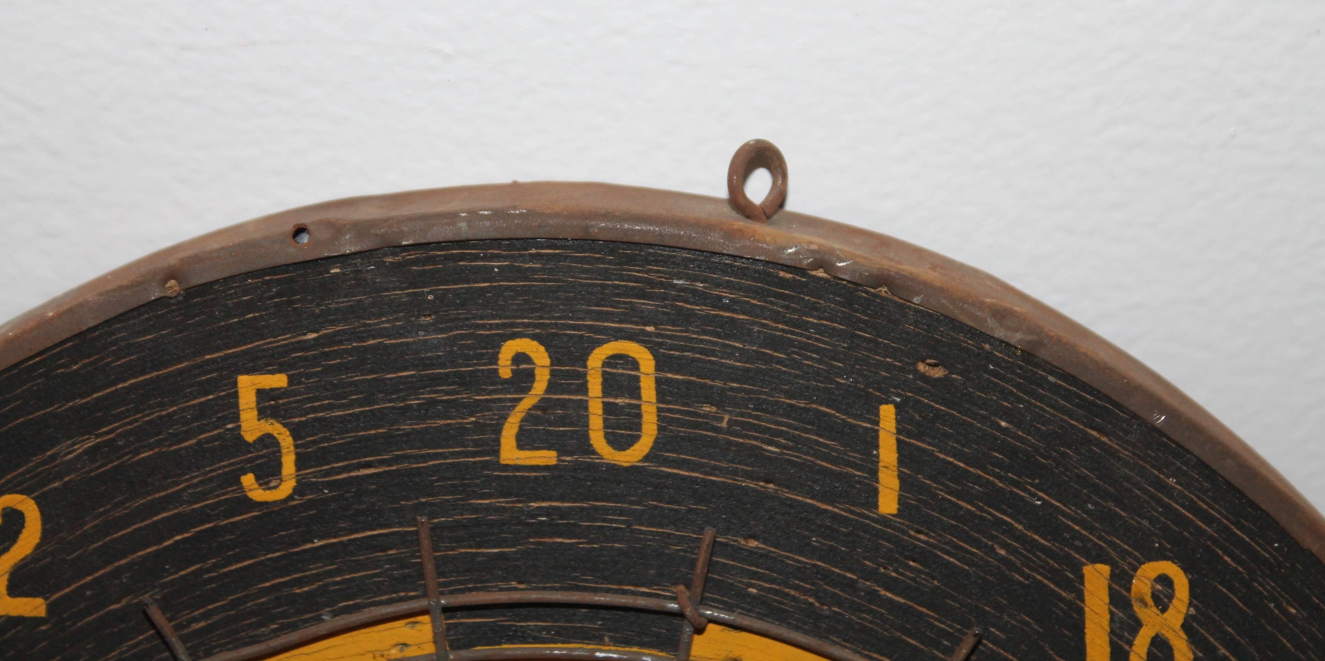Folk Art Early all Original Target Dart Board