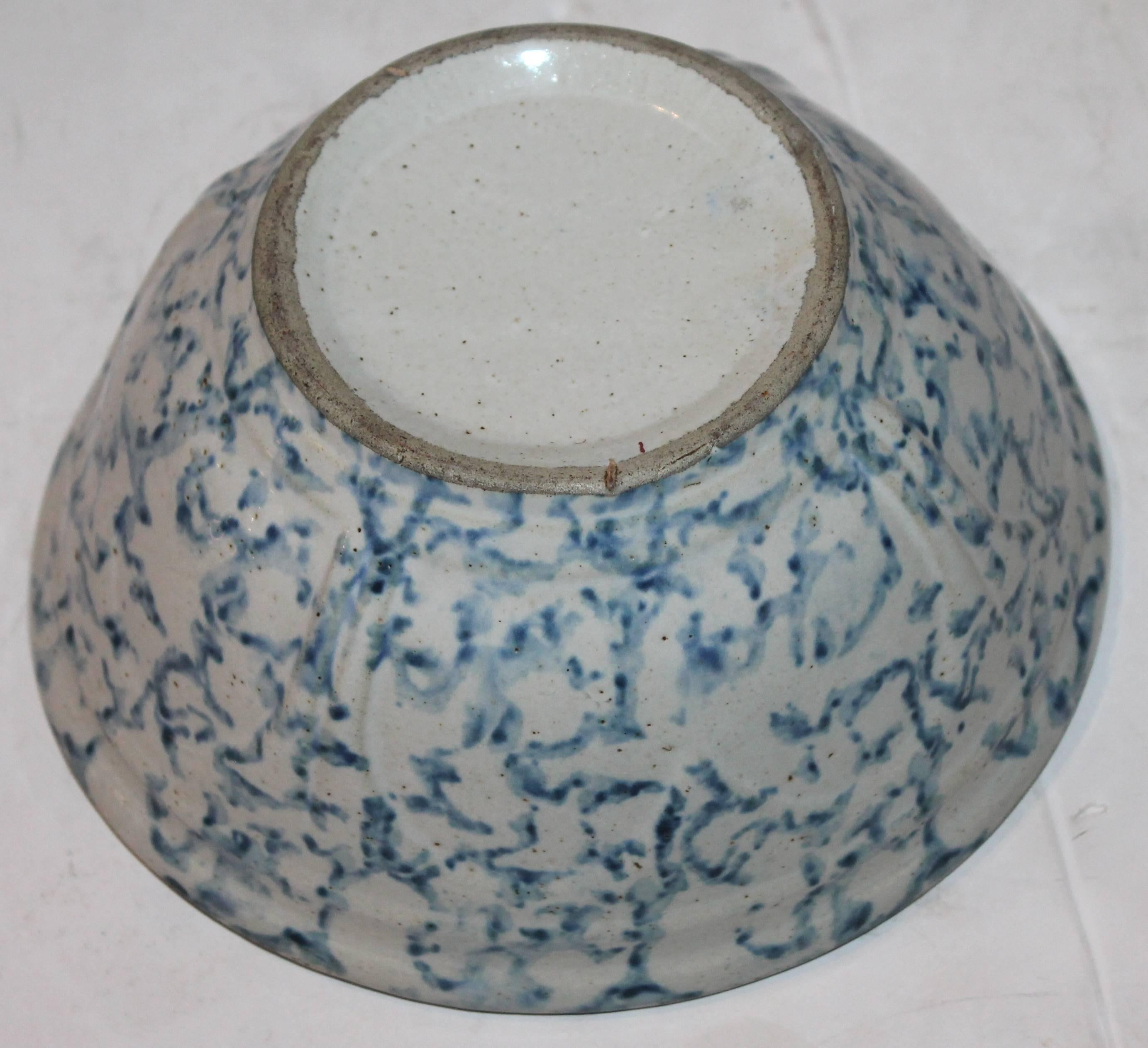 antique spongeware bowls