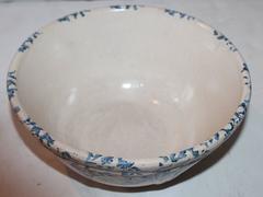19th Century Spongeware Mixing Bowl