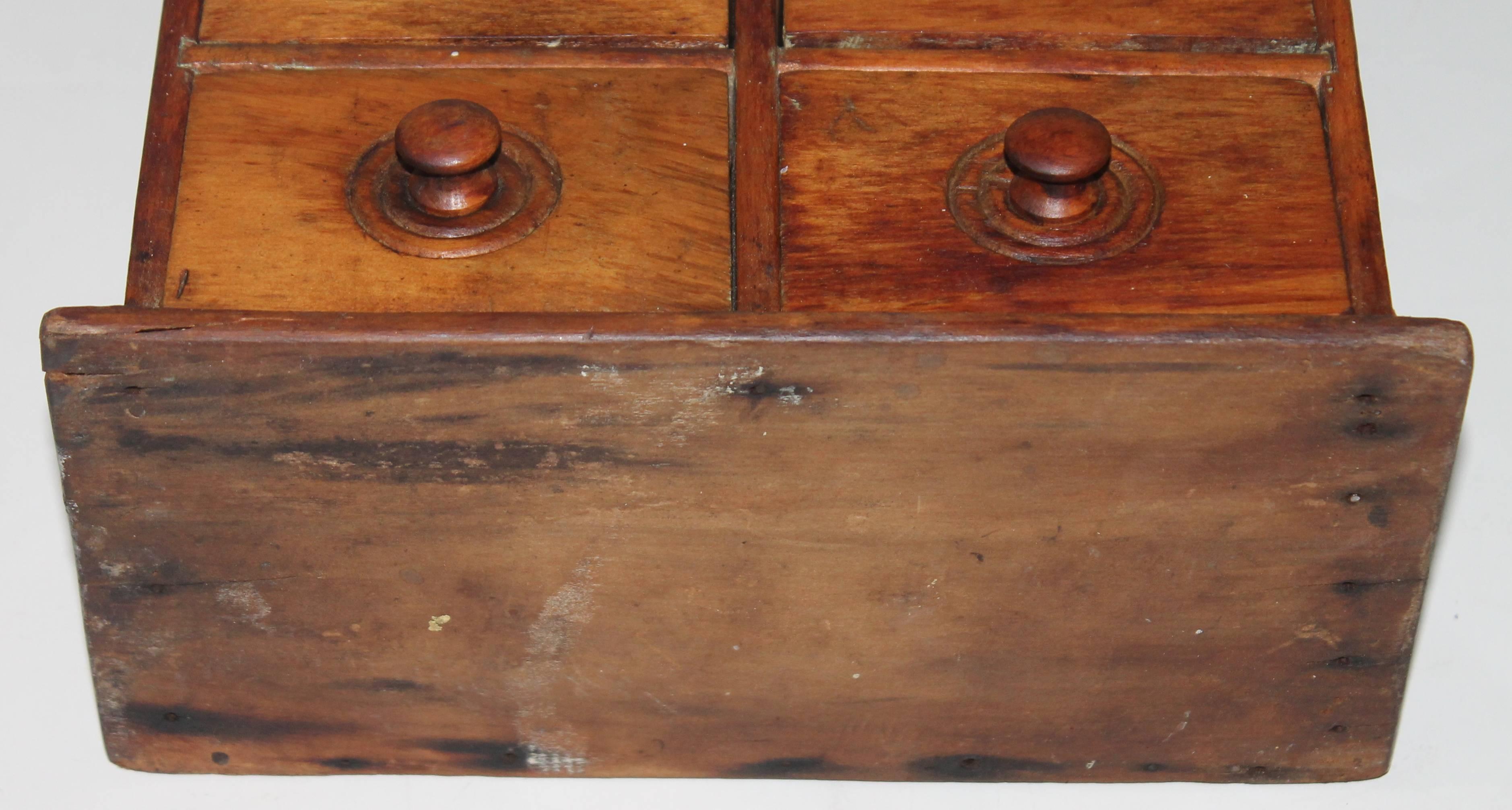 Pine 19th Century Wall Hanging Spice Cabinet