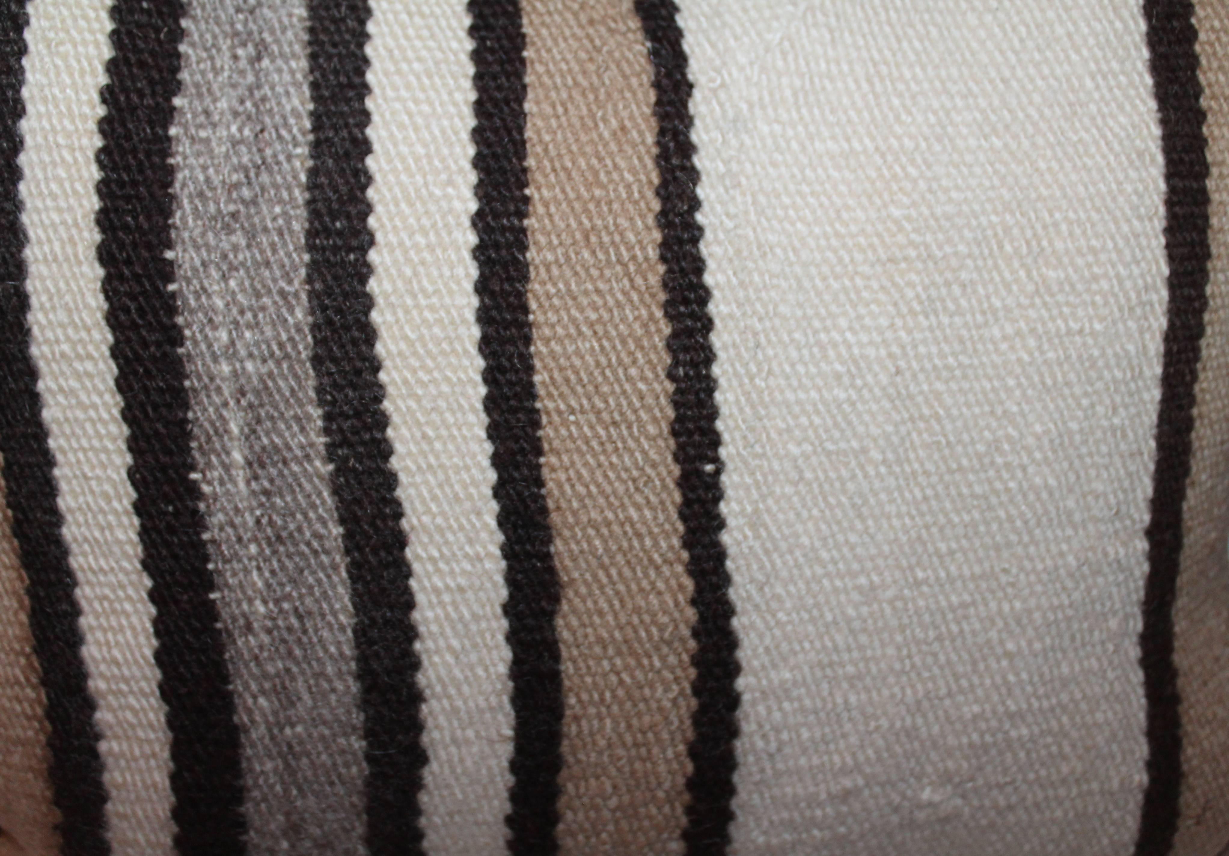 American Navajo Indian Weaving from Saddle Blanket Pillows or Pair