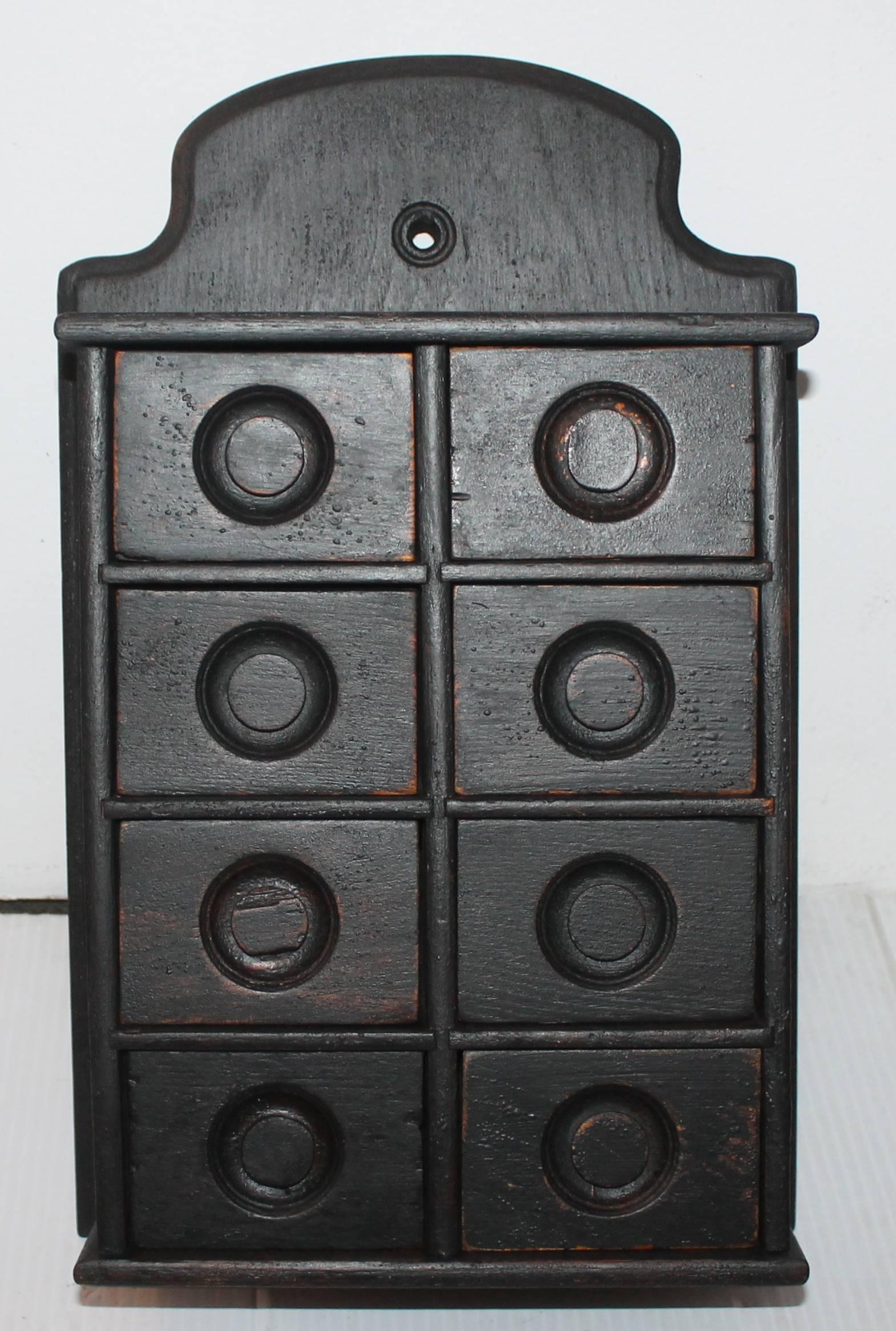 wooden spice box with drawers