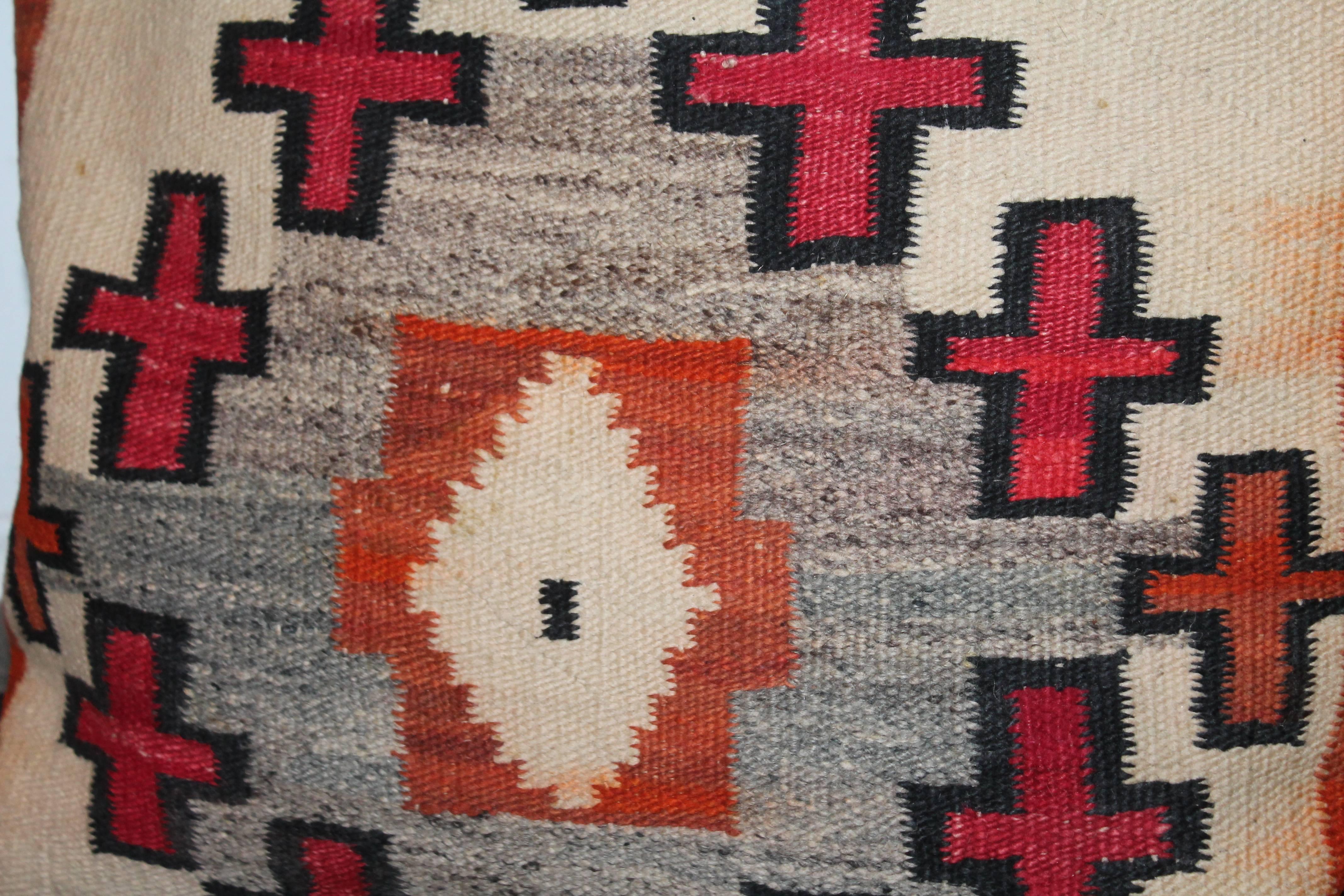 Native American Monumental Navajo Indian Weaving Pillows /Pair