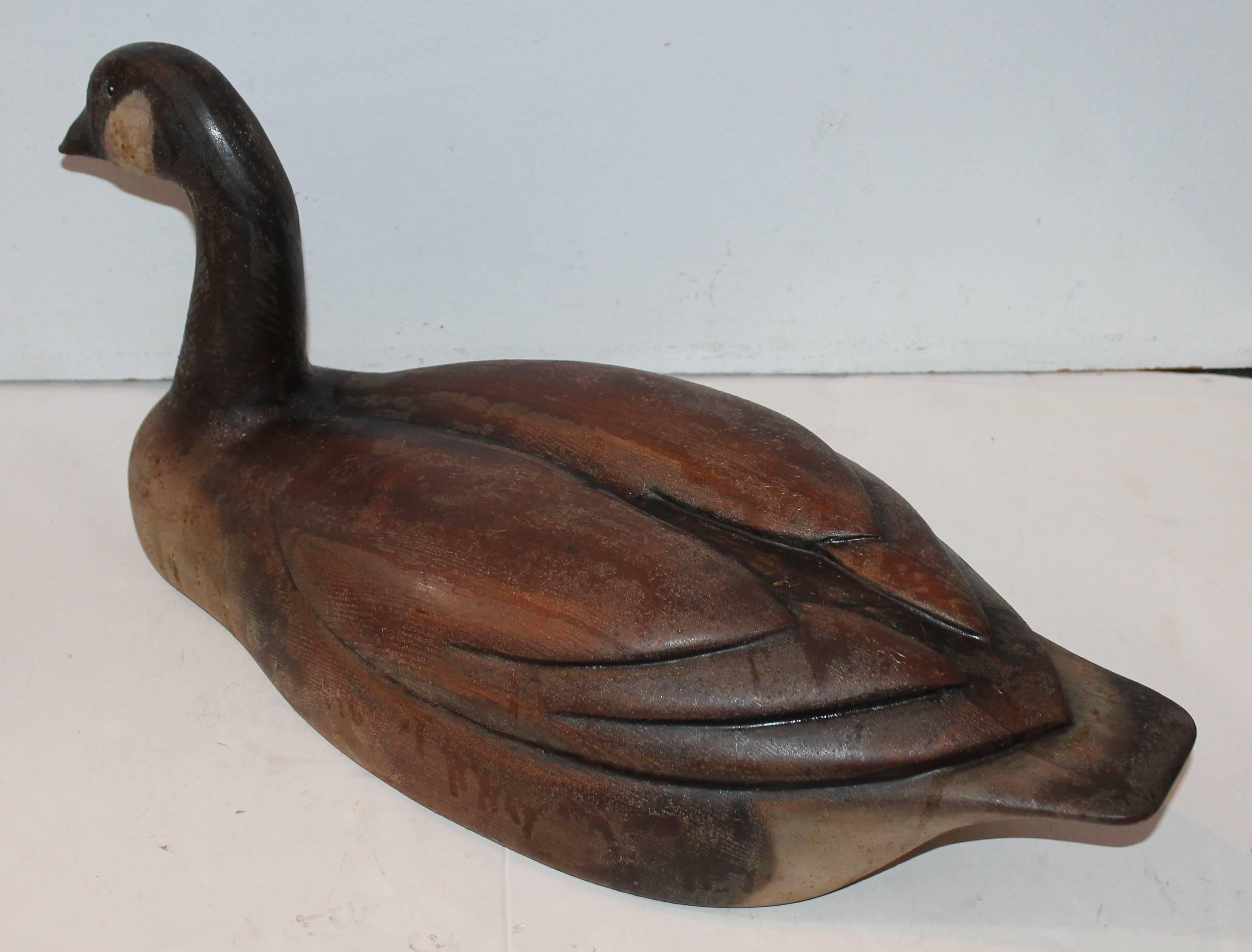 Monumental Canadian Goose in Original Surface In Distressed Condition In Los Angeles, CA