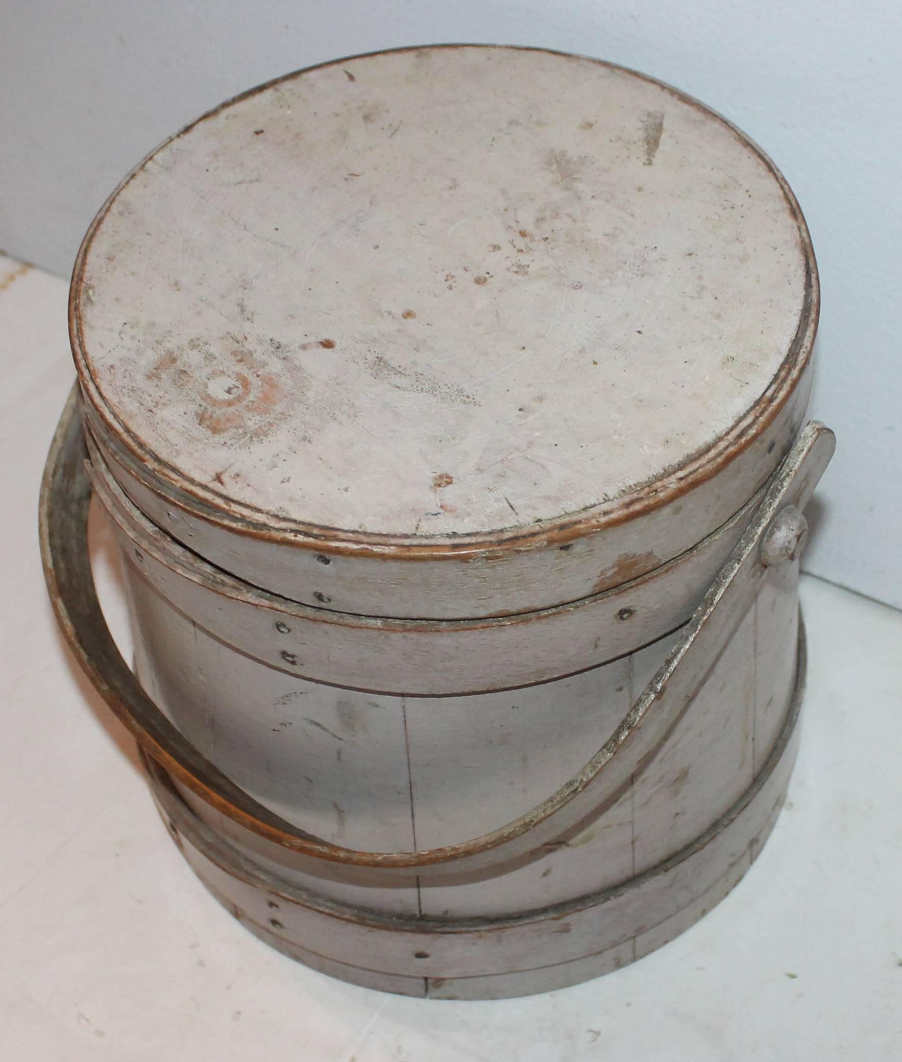 Group of Three Assorted Furkins or Buckets In Distressed Condition In Los Angeles, CA