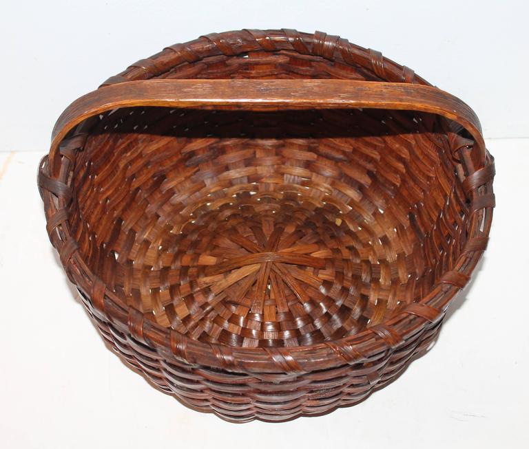 Large Round Fruit Basket at 1stdibs