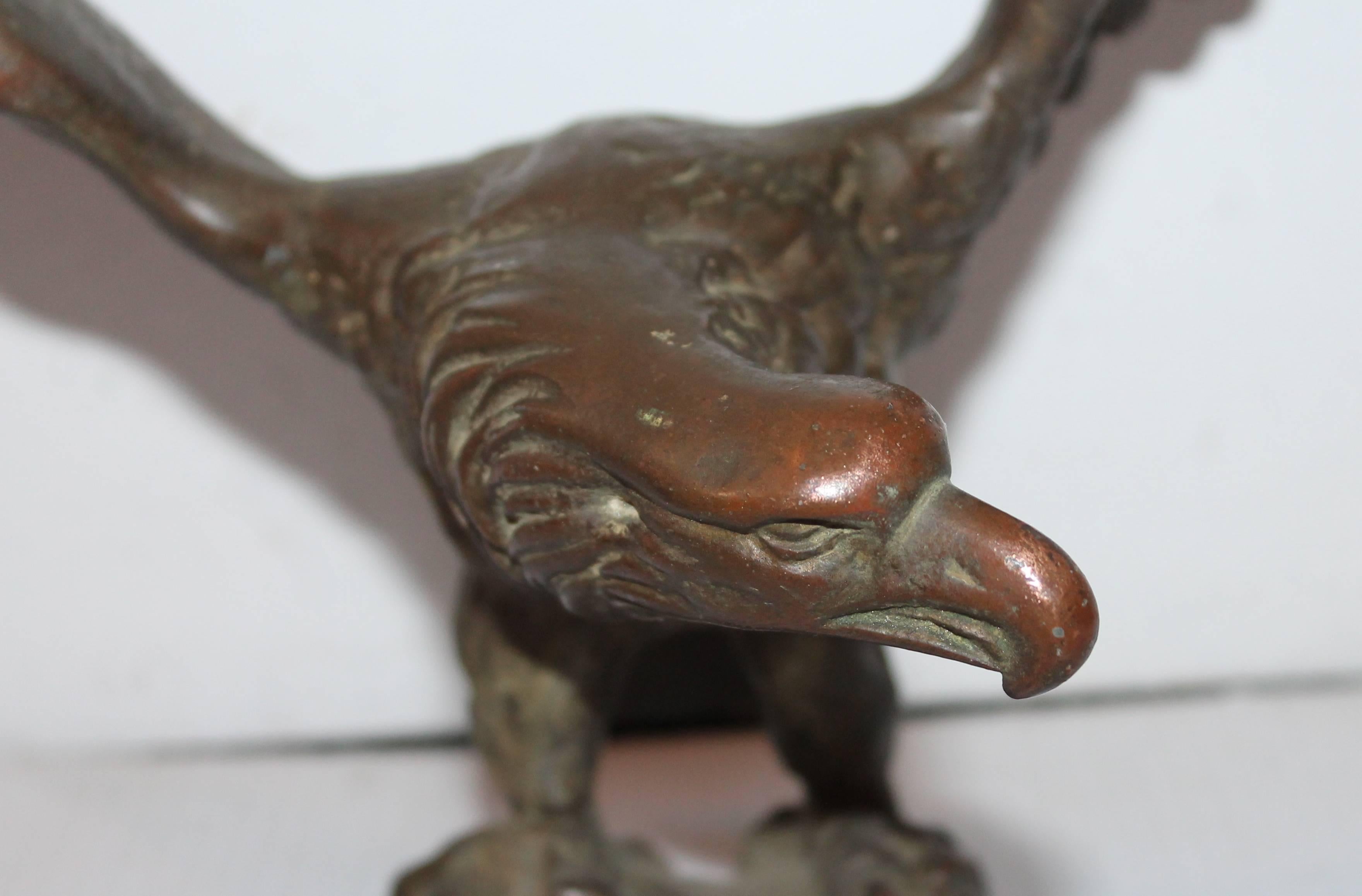 19th Century Bronze Statue of an Eagle from a Post Office