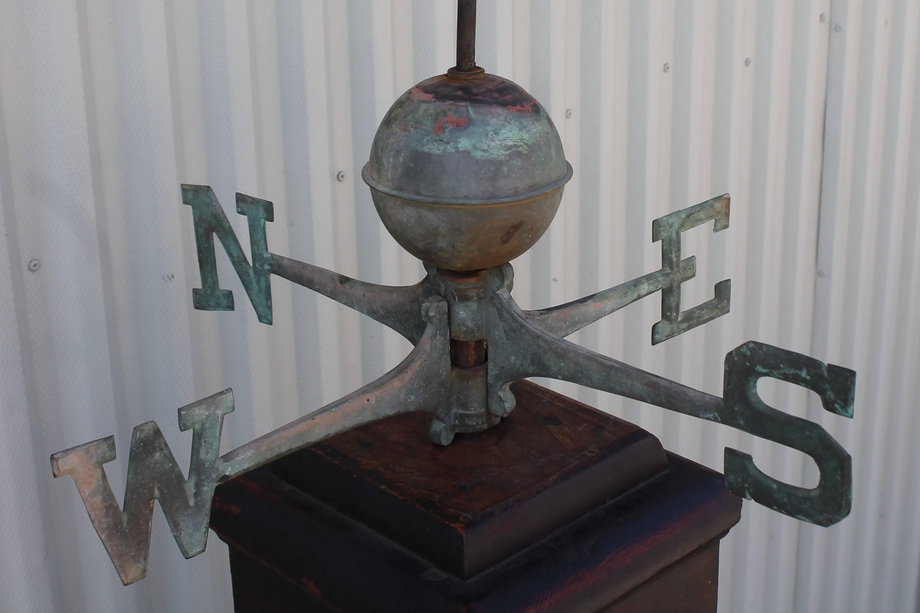 19th Century Monumental Full Body Eagle Weather Vane 2