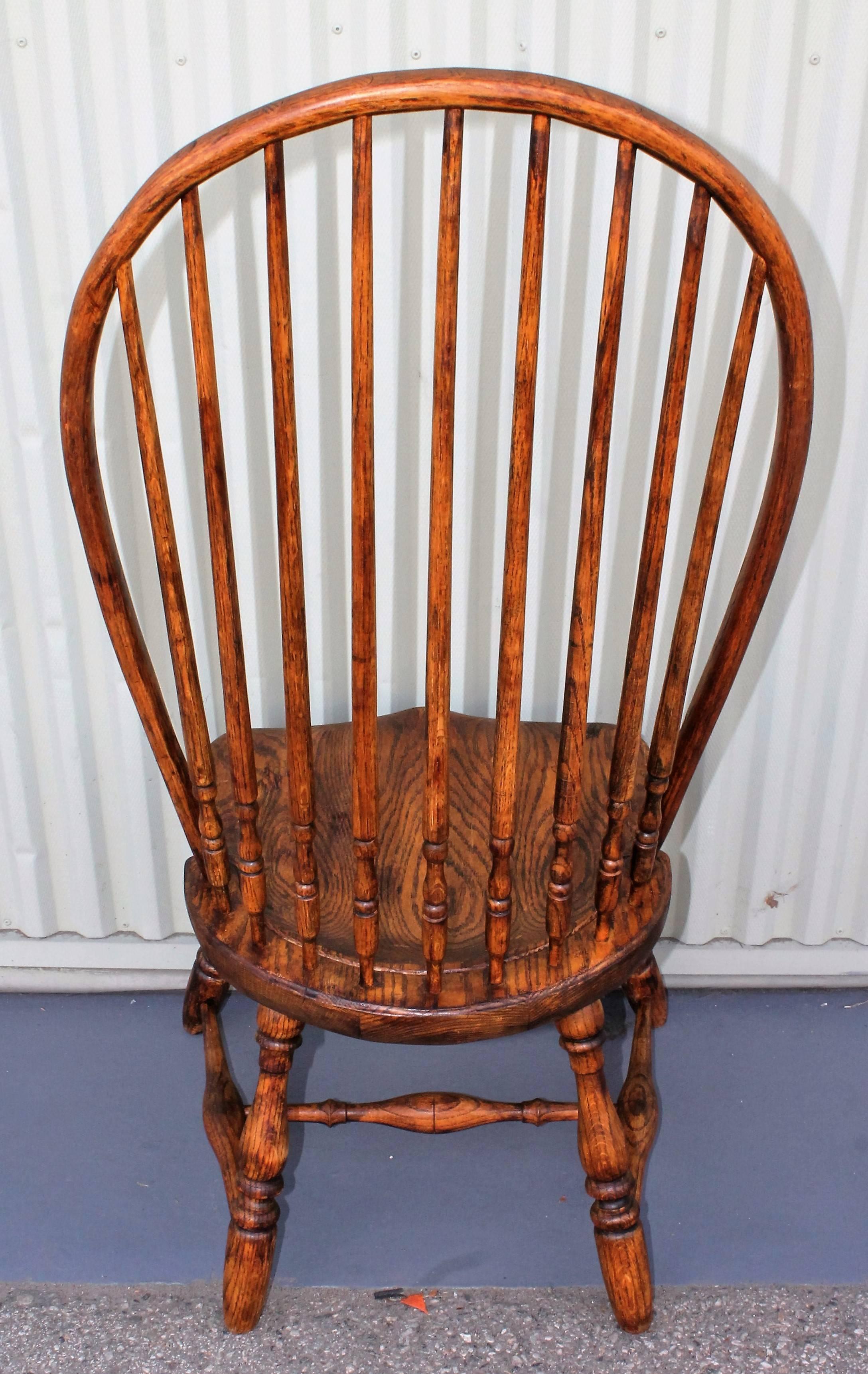 Hickory Set of Six High Back Windsor Chairs