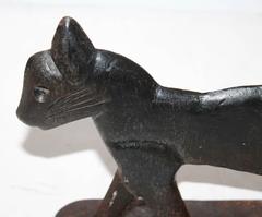 19th Century Cast Iron Cat Boot Scraper