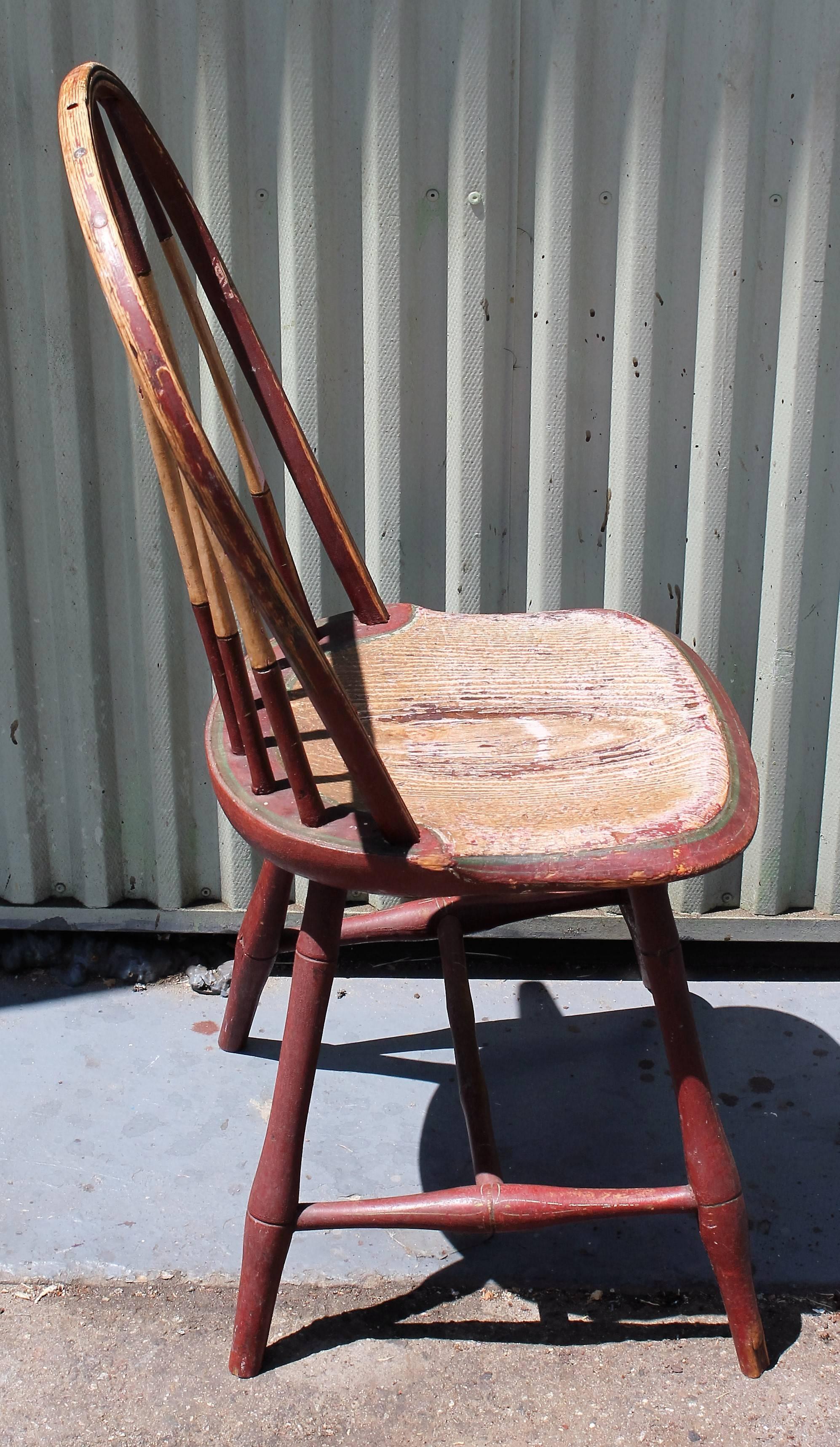 19th Century Original Painted Windsor Chair 1