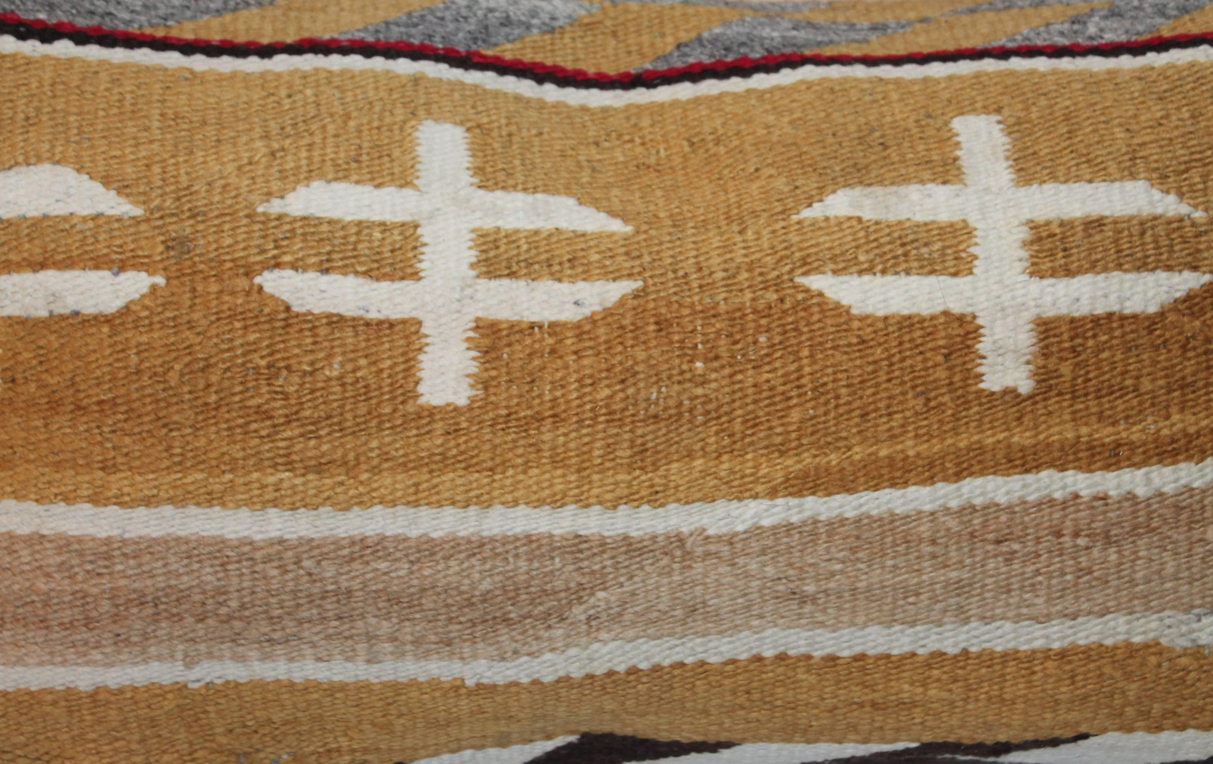American Chinlie Navajo Weaving Bolster Pillows