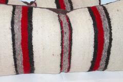 Paire de coussins de couverture de selle Navajo tissés à la main