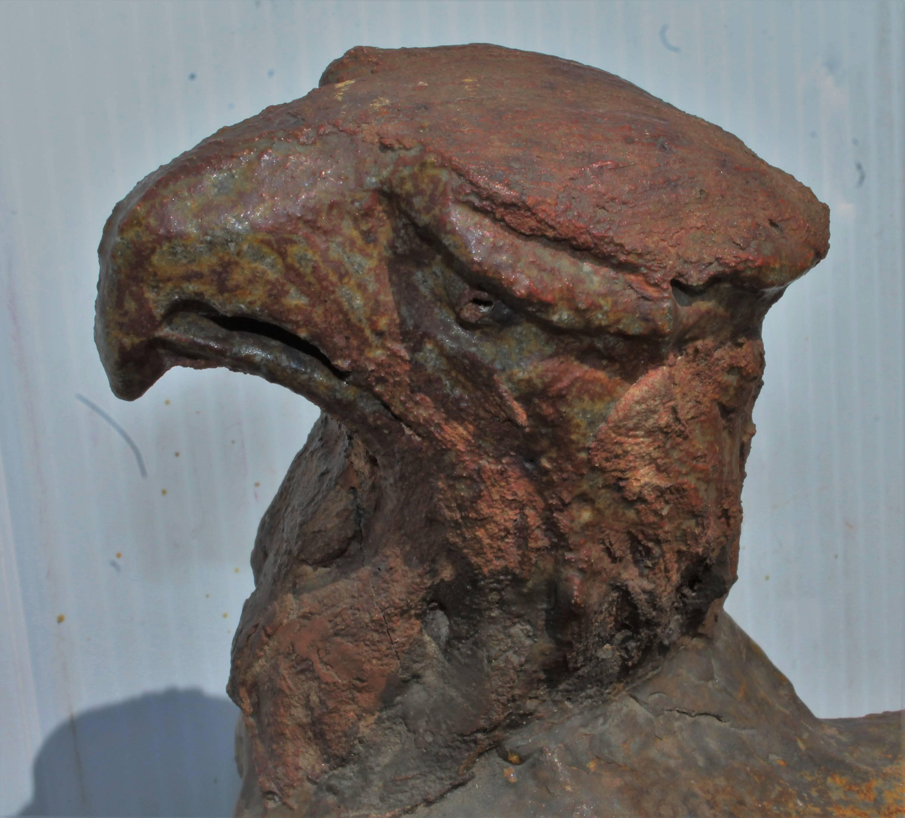 Early 19th Century Monumental Pottery Eagle Sculpture 1